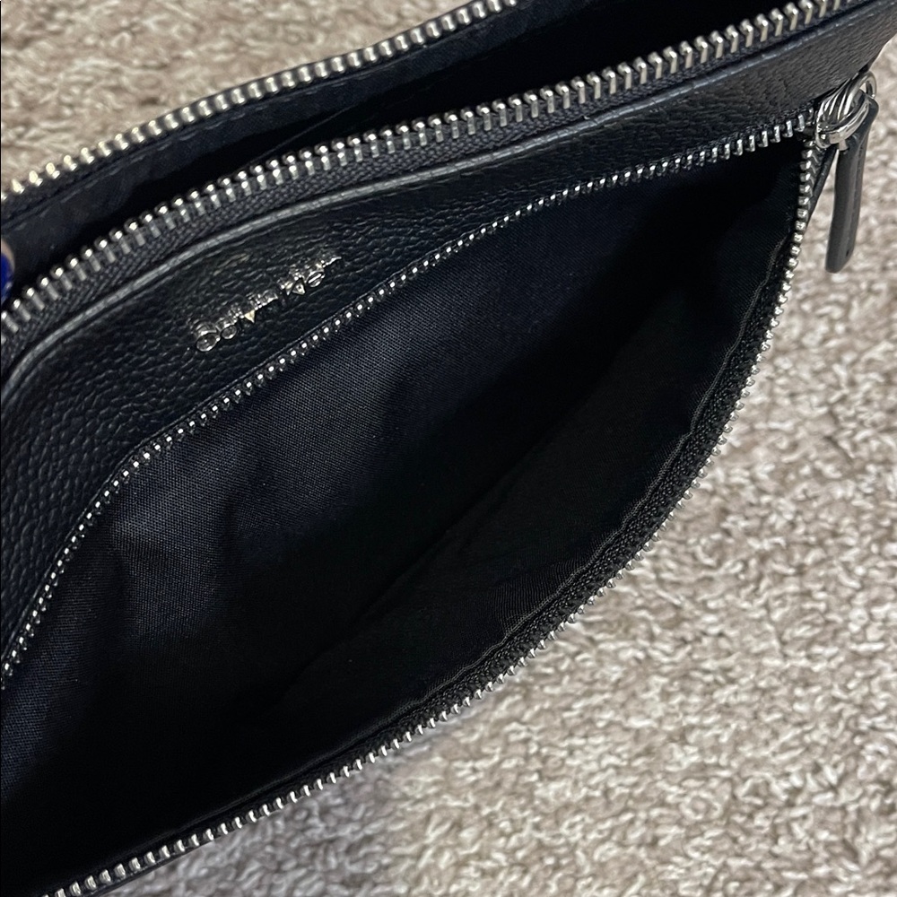 Calvin Klein Black Textured Clutch - Picture 7 of 8